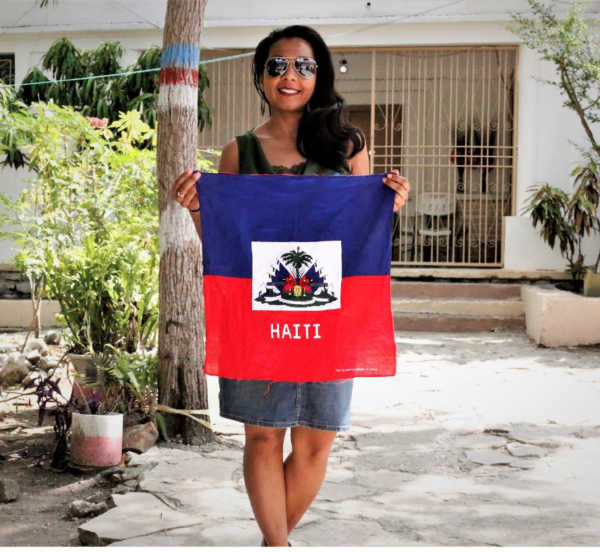 Rupal Ramesh Shah on n Flag Day in Fond-des-Blancs, Haiti on May 18th 2019
